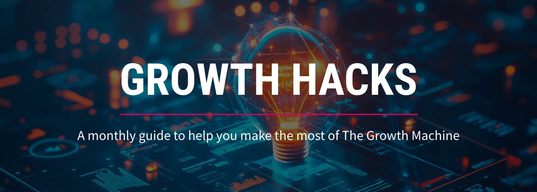 Growth hacks monthly videos logo for desktop