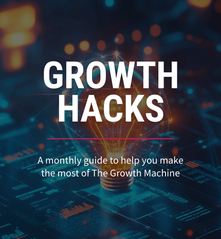 Growth hacks monthly videos logo for mobile